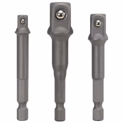 KS TOOLS 514.1105 JEU DE 3 PORTE DOUILLES 6,35 MM 1/4'' 3/8'' 1/2''