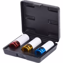 Ks tools - Jeu de 3 douilles à chocs ø 17, 19, 21 mm, pour jantes aluminium - 515.1005
