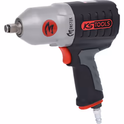 KS Tools MONSTER, Douille à choc, Noir, Gris, Rouge, Argent, Aluminium, 1/2", 7930 tr/min, 931 N·m