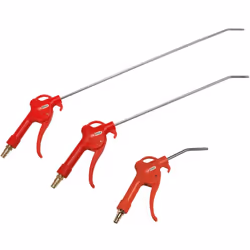 Description générale Jeu de 3 soufflettes KS Tools, 100 mm, 330 mm et 490 mm, avec raccord 1/4''. Idéal pour nettoyer et élim ...