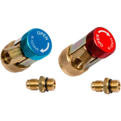 Kstools - ks Tools - Jeu de deux raccords haute et basse pressions 12 mm avec adaptateur 1/4 - Gaz R1234'' - 550.1200