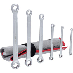 Jeu de clés polygonales droites Torx E, 6 pcs