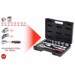 KS Tools 911.0620, Ensemble de douilles, 1/2", 20 tête(s), Sulfate de chondroïtine, 3,3 kg