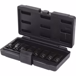 KS Tools 911.0901, Ensemble de douilles, 1/2", 8 tête(s), Acier au chrome-molybdène, ISO 1174, DIN 3121, 1,05 kg