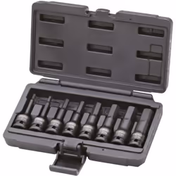 Description générale Découvrez notre jeu de douilles mâles à chocs 6 pans de 1/2'' (75 mm), comprenant 8 pièces de haute qual ...