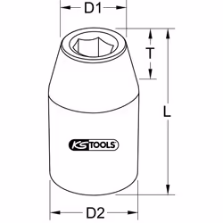 KS Tools 911.1253 douills et ensemble de douilles Prise