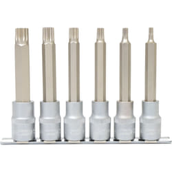 Kstools - 1/2 Jeu de douilles tournevis, xzn, longues, 6 pcs, M5-M14