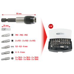 Kstools - 1/4 Jeu d'embouts, 32 pcs