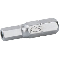 KS Tools - Boîte de 5 embouts de vissage 6 pans percé, L.25 mm - 1/4'' - 3/32'' - 911.2956