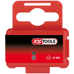 1/4' Embouts de vissage 6 pans percé, 25mm, 7/64', pack de 5