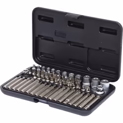 Kstools - 1/4+3/8+1/2 Coffret de douilles et douilles tournevis Torx, 57 pcs