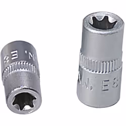 Torx E Carré d'entraînement intérieur selon DIN 3120 / ISO 1174 avec encoche pour verrouillage par bille Pour une utilisation ...