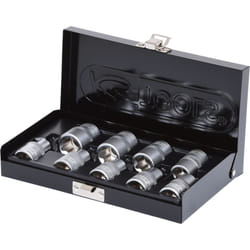 Kstools - 1/2 Jeu de douilles Torx e, 9 pcs, E10-E24