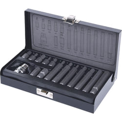 KSTOOLS - Coffret d'embouts KS, 6pans male 15 pcs - 4-5-6-7-8-10-12 mm - 911.5040