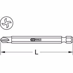 1/4 Embout de vissage Torq-Set®, 75 mm, 8