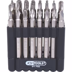 KS Tools 911.7532, 32 pièce(s), Nickel, DIN 3126, ISO 1173 - E 6,3, 75 mm, 650 g, 25,4 / 4 mm (1 / 4")