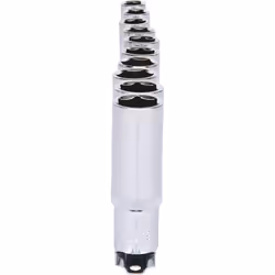 Kstools - 1/2 Jeu de douilles 6 pans CHROMEplus, longues, 10 pcs 10-19mm