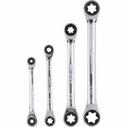 Kstools - Jeu de clés polygonales à cliquet torx GEARplus, 4 pcs