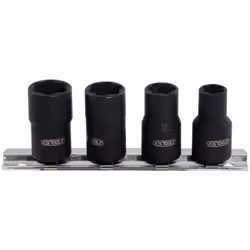 KS Tools 913.3850, Ensemble de douilles, 3/8", 4 tête(s), Acier au chrome-molybdène, DIN 3120, ISO 1174, 200 g