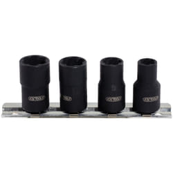 Kstools - 3/8 Jeu de douilles spirales à chocs, 4 pcs, 8-13mm