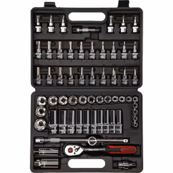 3/8 CHROMEplus Coffret de douilles, 61 pcs