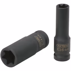 Torx E Carré d’entraînement selon DIN 3121 / ISO 1174 Version longue Pour actionnement de machines Tête brunie Chrome-Molybdè ...