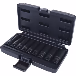 KS Tools 515.1050, Ensemble de douilles, 1/2", 9 tête(s), Acier au chrome-molybdène, ISO 1174, DIN 3121, 1,97 kg