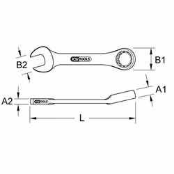 KS Tools 518.001 Clé à fourche
