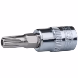 Torx percé Carré d'entraînement intérieur selon DIN 3120 / ISO 1174 avec encoche pour verrouillage par bille avec embout tour ...