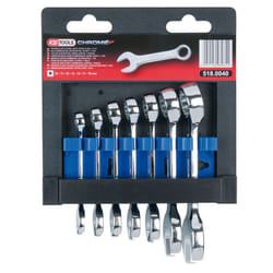 Kstools - Jeu de clés mixtes courtes CHROMEplus, 7 pcs