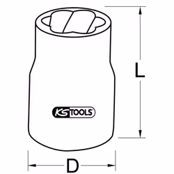 Kstools - ks tools - Douille spéciale 10 x 15,1 x 32 - 913.3860