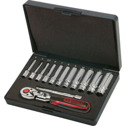 Kstools - 1/4 CHROMEplus Coffret de douilles, 13 pcs