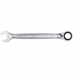 Selon DIN 3113 / ISO 3318 / ISO 7738 Angle de fourche 15° Œil incliné à 13° Cliquet réversible 72 dents Finition satinée Chro ...