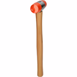 KSTOOLS - Maillet à embout plastique 340g - tête Ø 35mm - avec manche frêne galbé  - 140.5202