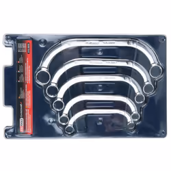KS Tools 518.0850, Acier chromé au vanadium, Argent, 10x12,11x13,14x17,16x18,19x22, 890 g, 5 pièce(s)