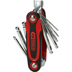 Kstools - Jeu de clés mâles tête sphérique, 8 pcs