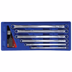 KS Tools 518.0800, Acier au chrome-molybdène, Argent, 10x11,12x14,13x15,16x18,17x19,22x24, 6 pièce(s)