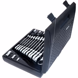 Jeu de clés mixtes à cliquet à tête inclinable à verrouillage GEARplus, 18 pcs