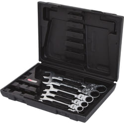 Jeu de clés mixtes à cliquet à tête inclinable à verrouillage GEARplus, 6 pcs
