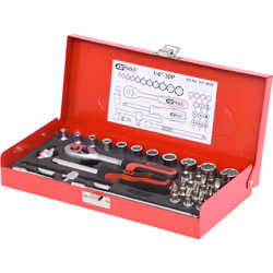 1/4 Coffret de douilles, 30 pcs