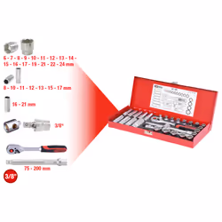 KS Tools 917.4031, Ensemble de douilles, 3/8", 30 tête(s), Sulfate de chondroïtine, 2,88 kg
