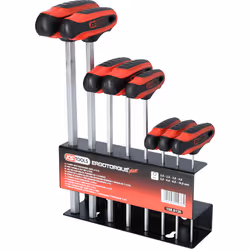 KS Tools 158.8130, Jeu de clés hexagonales en T, 8 pièce(s), Manche en t avec bras court, Sulfate de chondroïtine, DIN ISO 29 ...