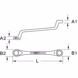 KS Tools 518.0810 clé à cliquet polygonale