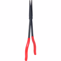 Ks tools 500.7051 pince électronique standard à bec demi-rond droit extra-longue 270 mm