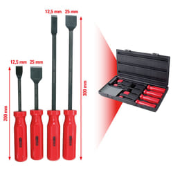 KS TOOLS Jeu de grattoirs emmanchés, 4pcs - 907.2230