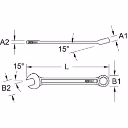 KS Tools 519.0653 Clé à fourche