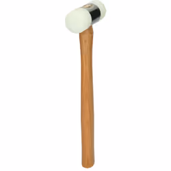 Maillet à embout nylon 340g - tête Ø35mm - avec manche frêne galbé - 140.5212 - Kstools
