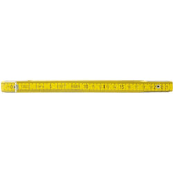 Ks Tools - Mètre pliant jaune en bois, L.2 m - 300.0060