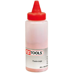 Ks Tools - Biberon de poudre rouge pour traçeur, 150 g - 300.0083