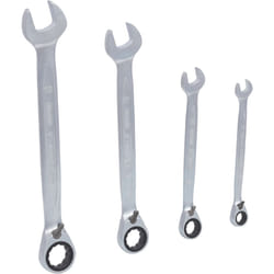 Jeu de clés mixtes à cliquet réversible GEARplus, 4 pcs